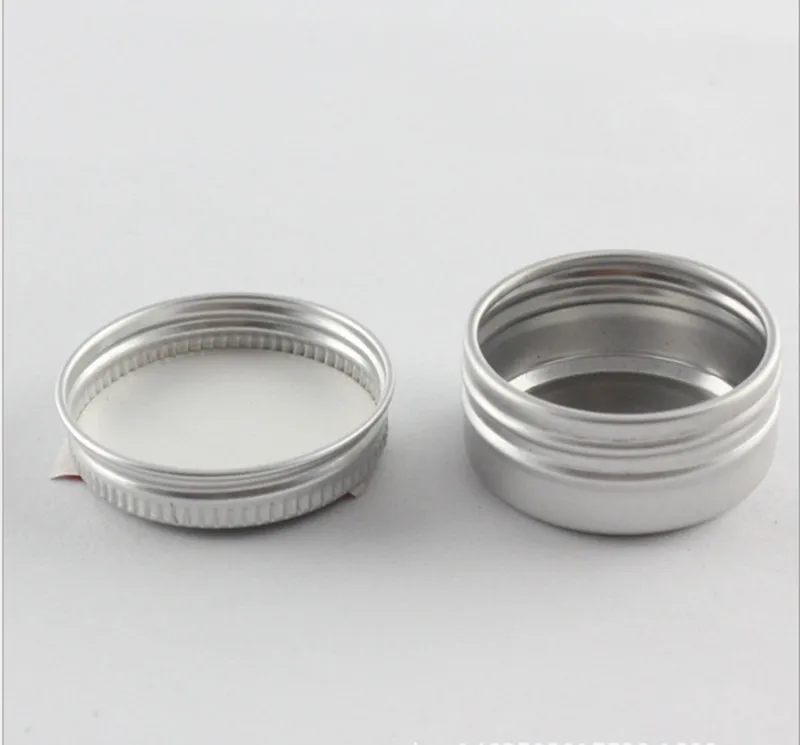 100ps/lot High Quality Empty silver 10g Aluminum Pot Jars Cosmetic Containers With Lids Eye cream hair refillable conditioner | Красота и