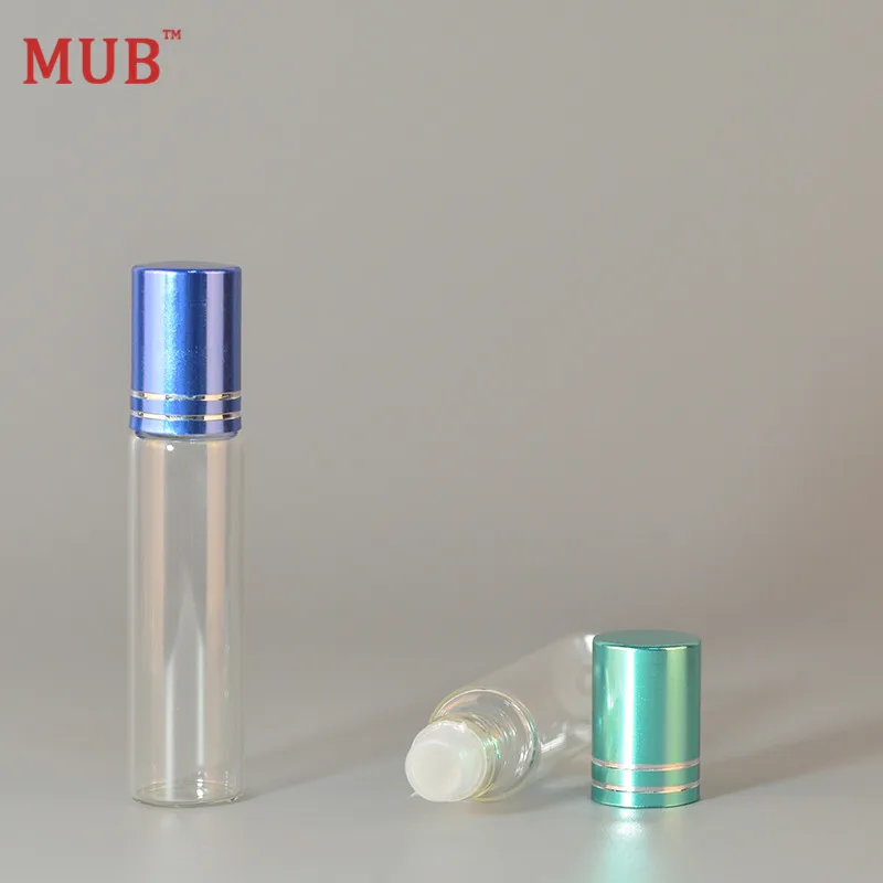 MUB 10 мл 100 шт./лот цветной стеклянный многоразовый флакон для духов в бутылках