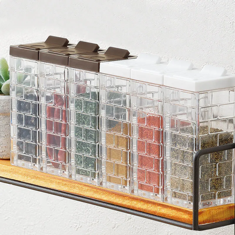 QuickDone прозрачный Творческий приправа баночка для специй соль канистра соусница с