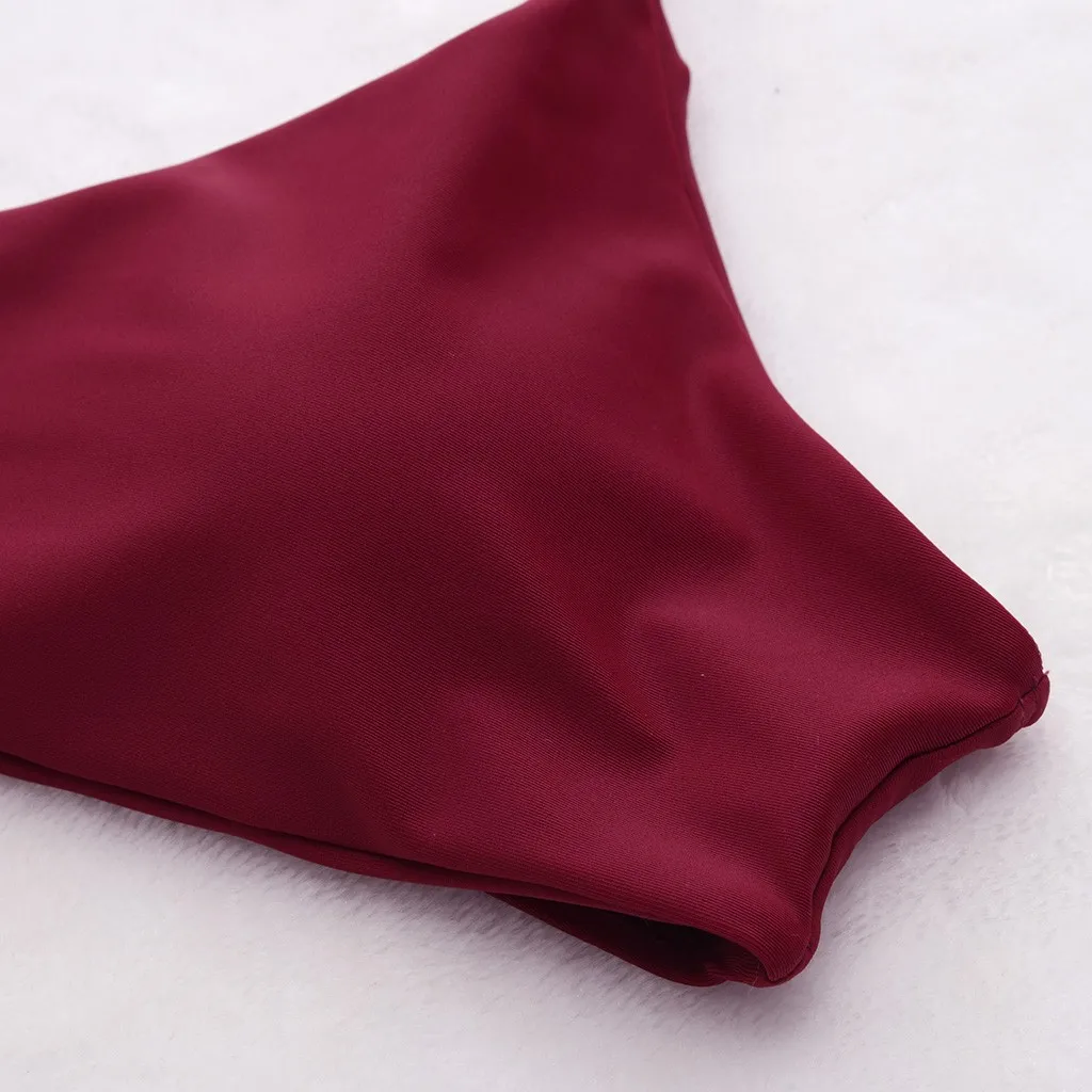 Для женщин принт цветочный Купальник одежда для плавания купальный костюм из 2