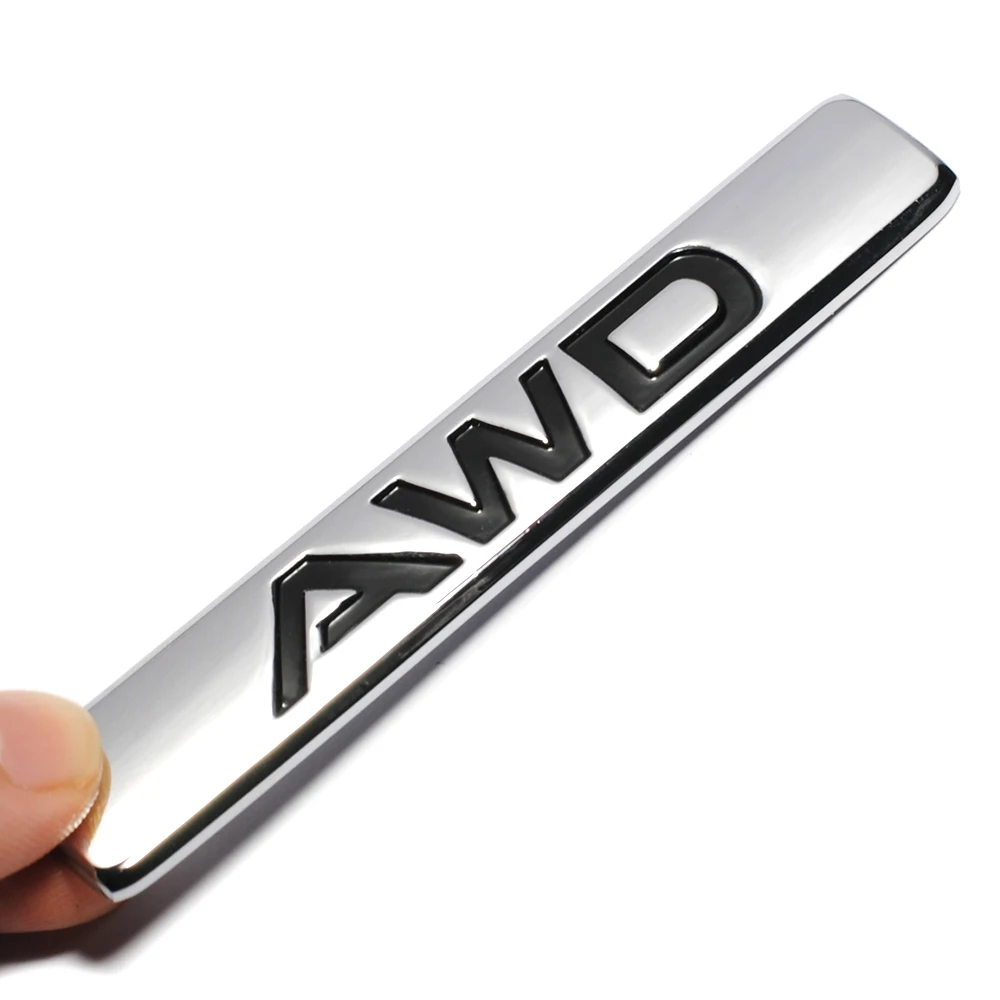 3D автомобильный Стайлинг хромированная металлическая наклейка эмблема AWD значок