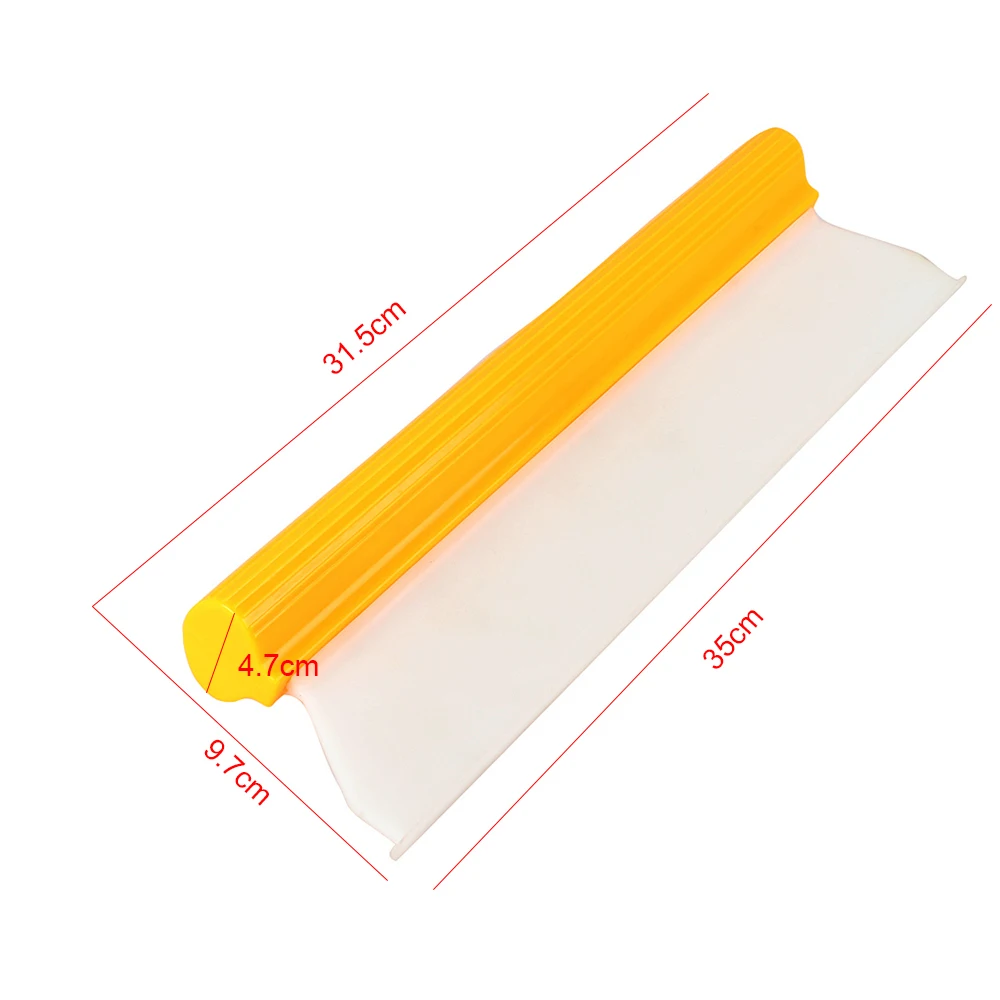 14 дюймов желтый очиститель силиконовый нож скребок для окна автомобиля пленка