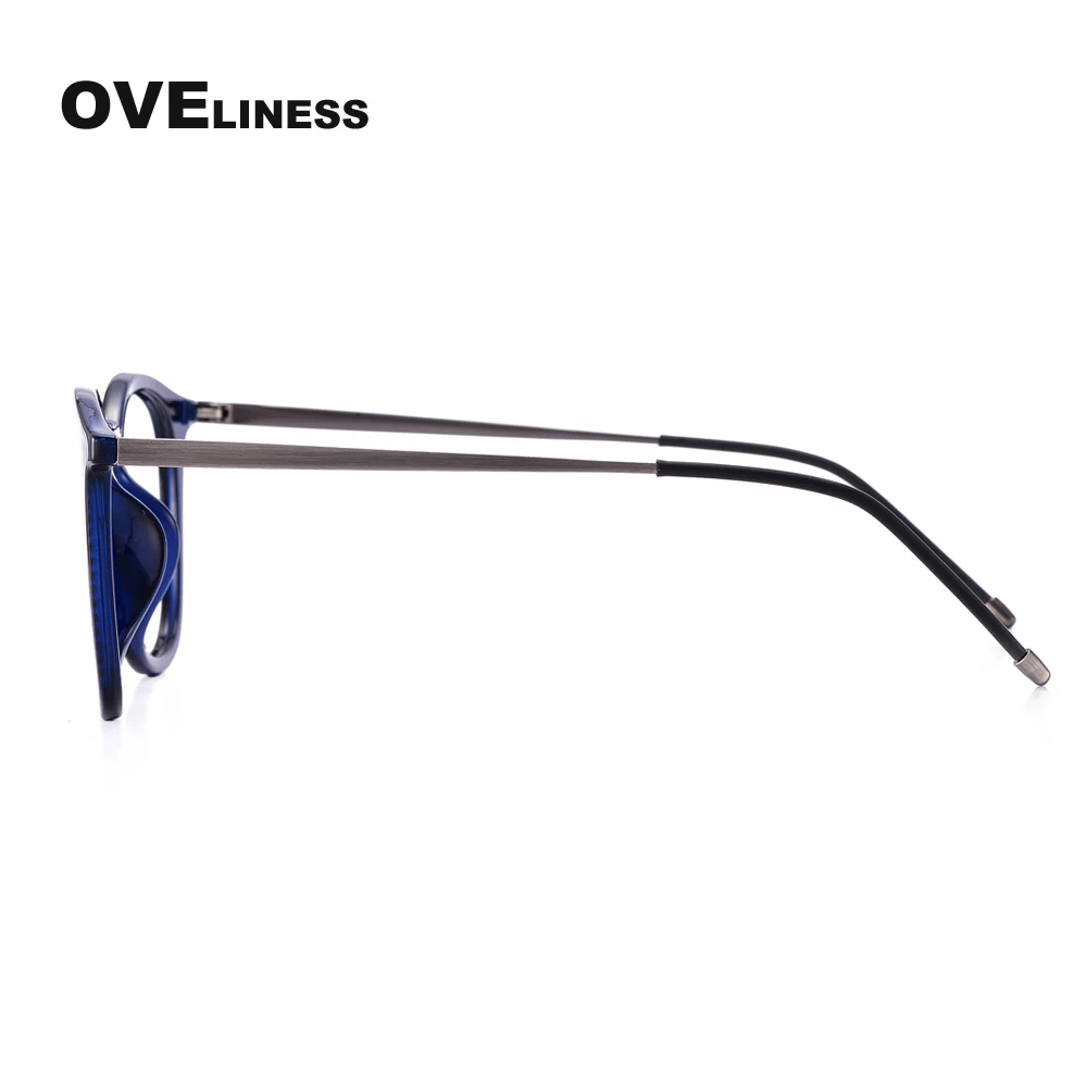 Оправы для очков TR90 женские дизайнерские Круглые очки с прозрачными линзами