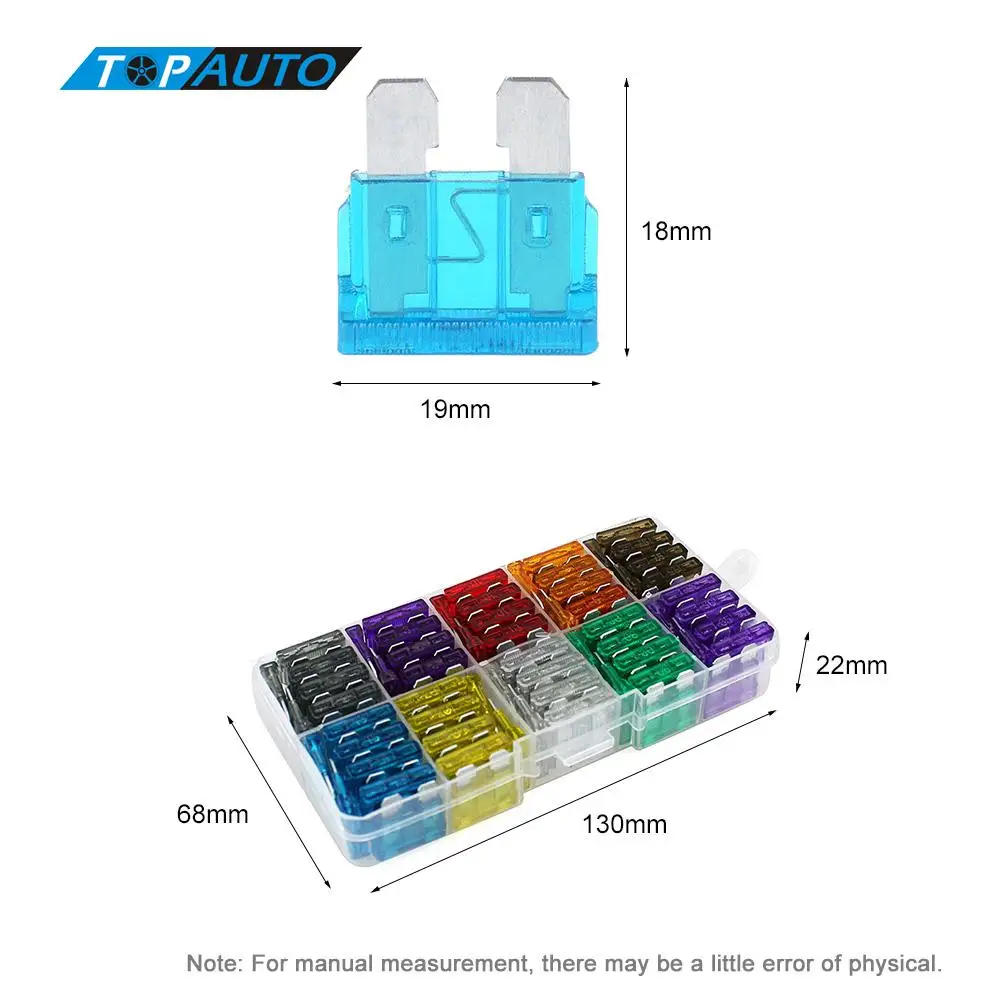 100 шт./лот ассортимент смешанных автомобильных стандартных лезвий