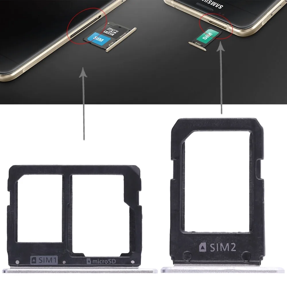 2 sim карты лоток + для карт памяти Micro SD Galaxy A5108/A7108|Адаптеры SIM карт| |