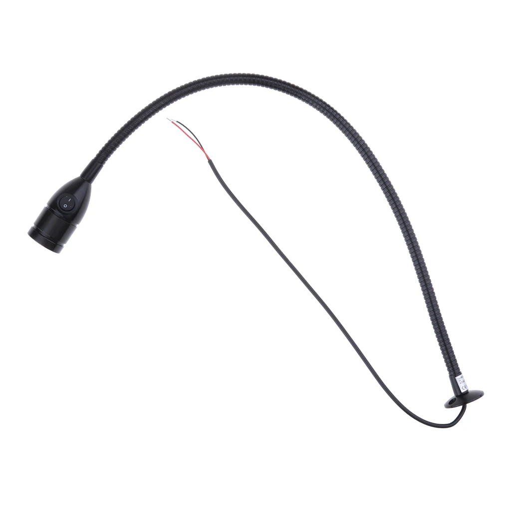 

Universal LED Desk Lamp Heavy Duty Interior Reading Light Metal Hose