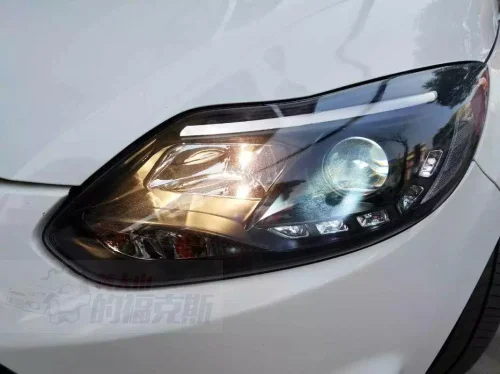 KOWELL автомобильный Стайлинг для Ford FOCUS головной светильник s sonar для фокусировки светодиодный головной фонарь светодиодный DRL светильник передний светильник Биксеноновая линза ксенон H