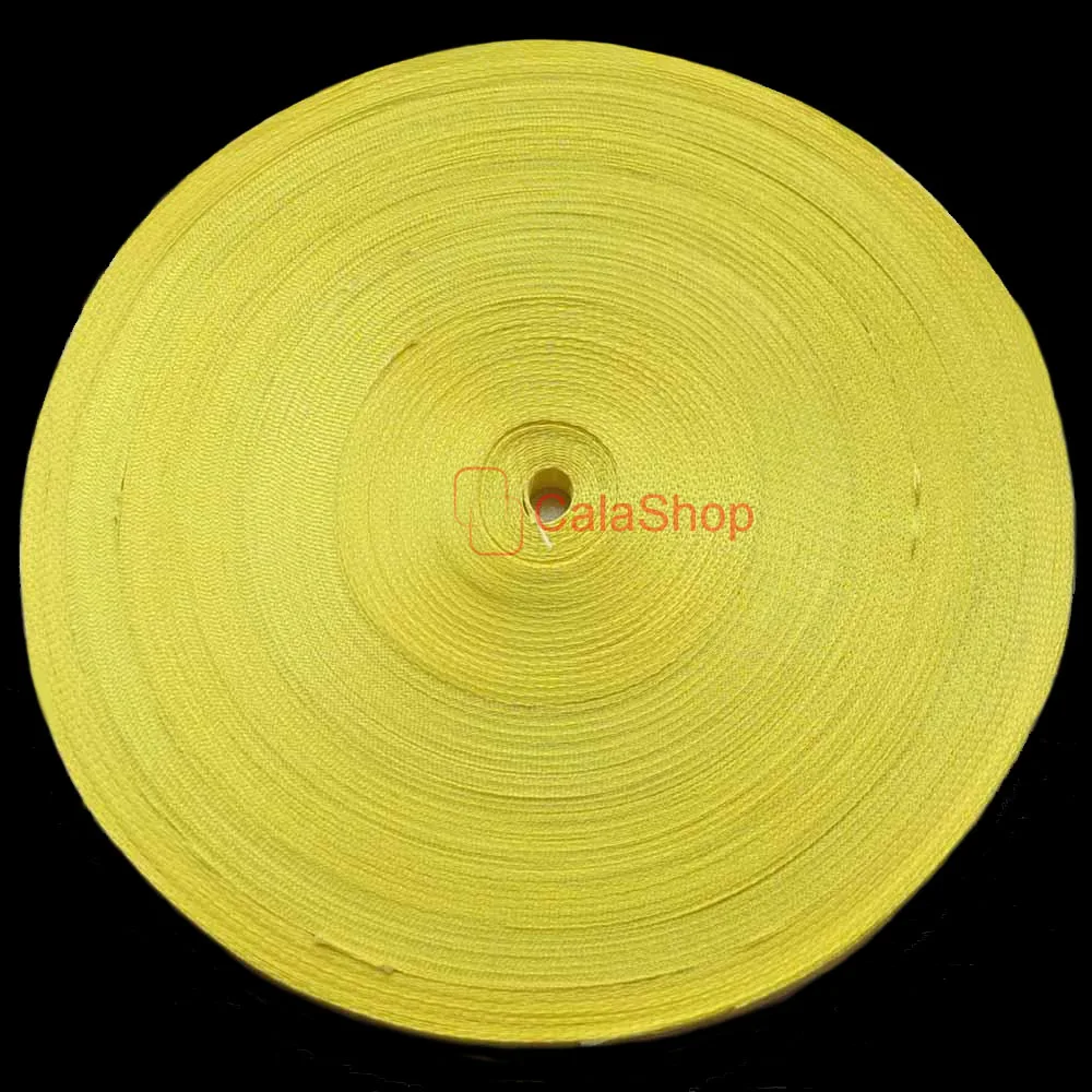 Yellow 25 ярдов/лот 10 мм 3/" нейлоновая сетчатая лента пряжки-зажимы для ремня ремешок крюк ремень ремесло - Цвет: Yellow