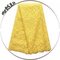 african lace fabric 2020 high quality lace for african parties white gold yellow lace fabric new tulle french lace fabrics