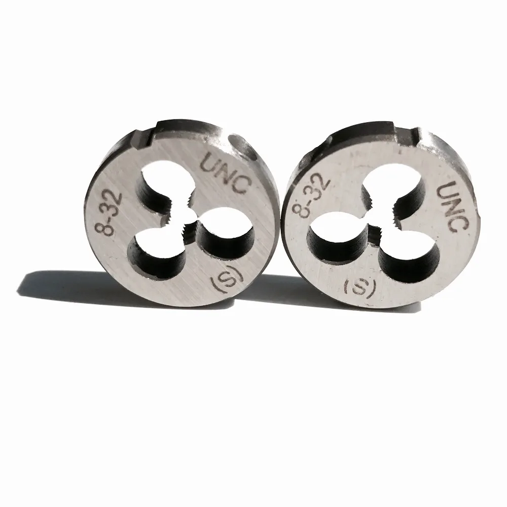 

Free shipping of 2PCS 9Sicr Alloy steel made UNC 8-32 manual threading dies Threading Tools Lathe Model Engineer Thread Maker
