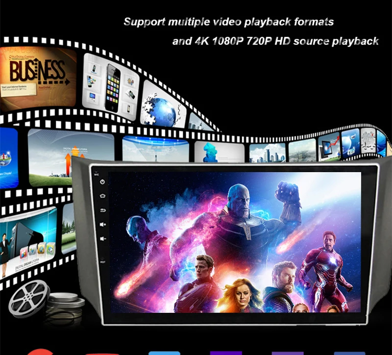 Carbar 10," Два 2 Din Универсальный Android 9,0 автомобильный DVD gps стерео радио навигационный плеер с ips экраном DSP Bluetooth интернет