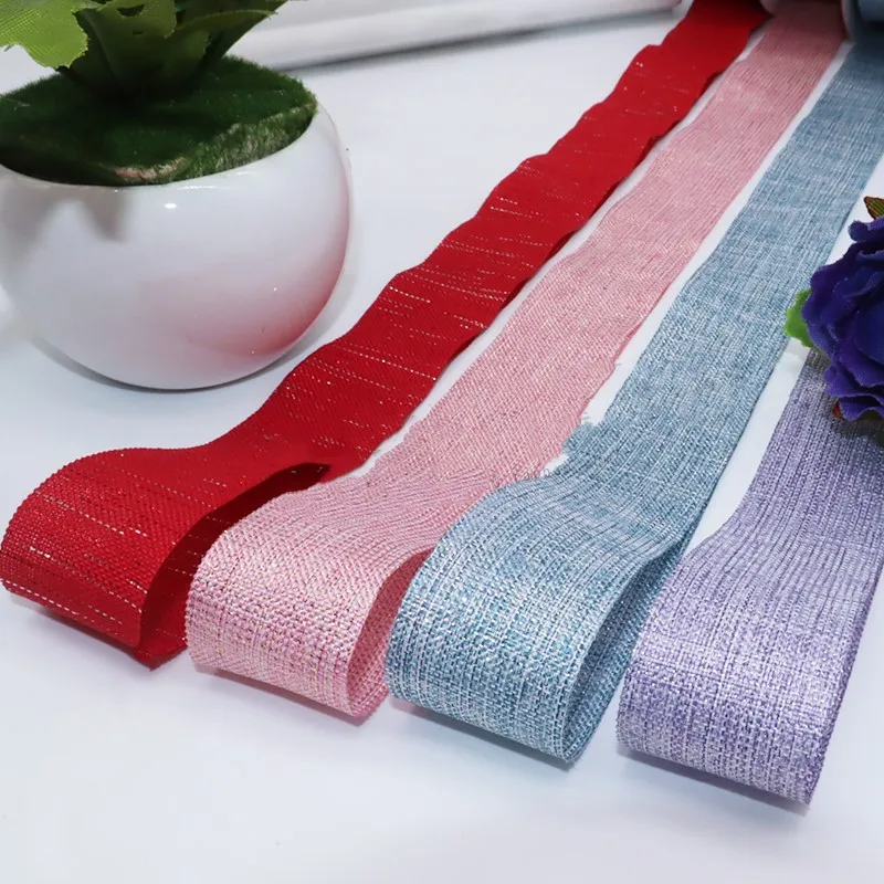 

Ленты для волос из полиэстера и сатина, 1 дюйм, 1,5 дюйма, 25 мм, 38 мм, золотистые, серебристые, вручную изготовленная лента, 50 ярдов