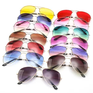 Unisex Pilot Aviation Night Vision Sunglasses Gradient Men Women Goggles Glasses UV400 Sun Glasses D
