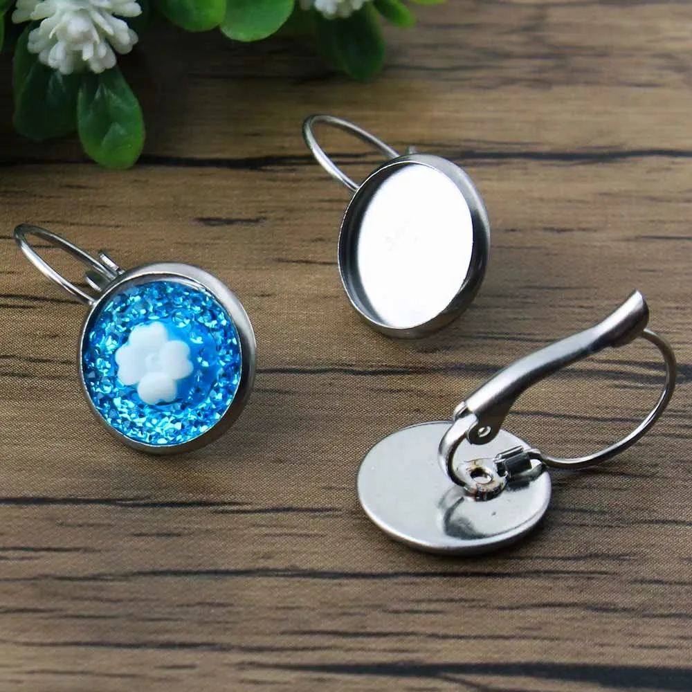 Подходят для 12 мм кабошонов Родиевые бронзовые серебряные розовые золотые