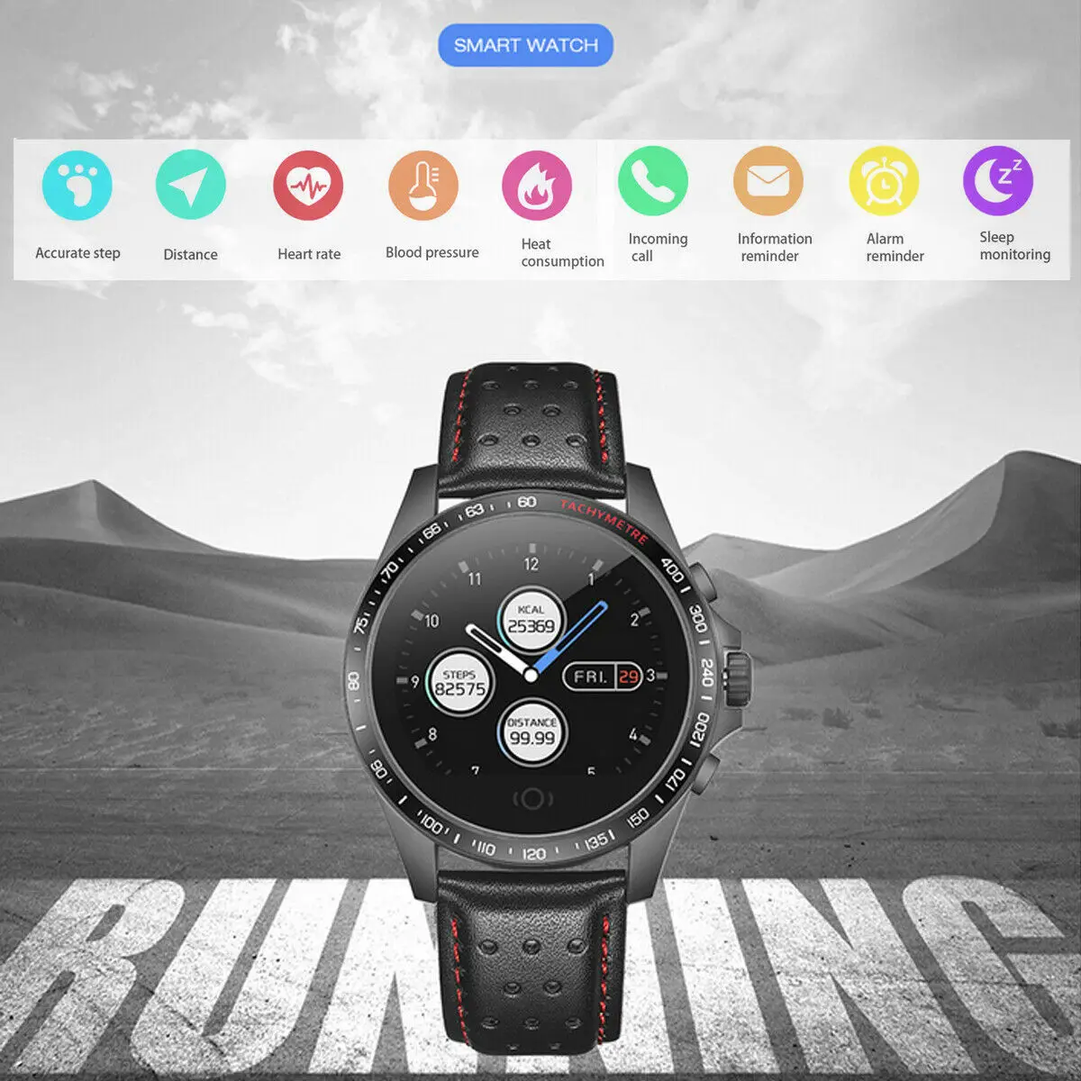 Смарт часы Для мужчин wo сердечного ритма сна трекер IP67 Водонепроницаемый умный