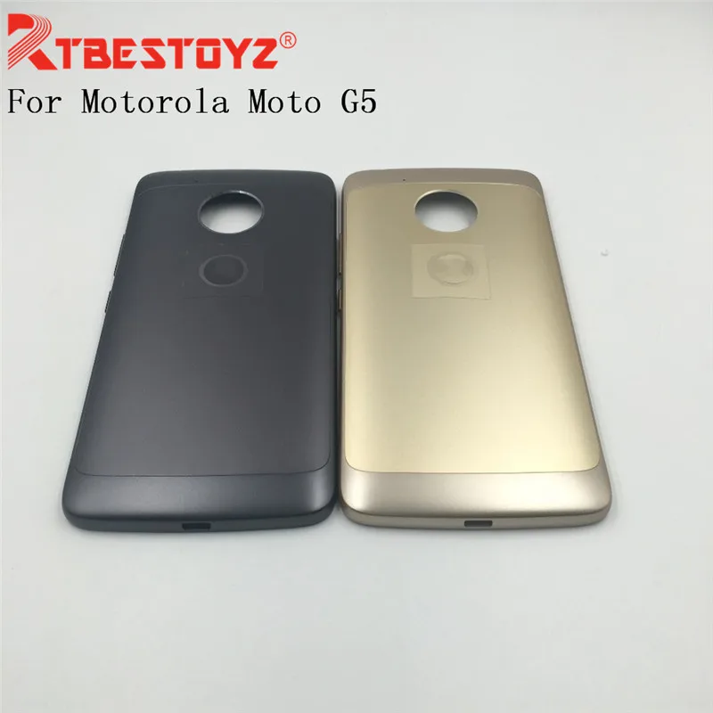 RTBESTOYZ XT1685 Задняя крышка батареи для Motorola Moto G5 XT1685 XT1672 задняя крышка батарейного отсека чехол с логотипом