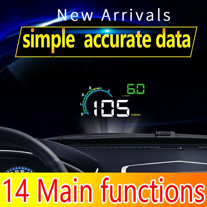 Dealcoo 4 дюйма OBD2 HUD Автомобиль gps Head Up Дисплей проектор на лобовое стекло Скорость