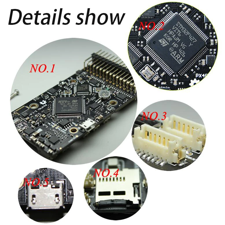 Pixhawk PX4 2.4.7 (обновленный 2.4.6) Контроллер полета автопилот 4G TF карта Buzzer безопасный