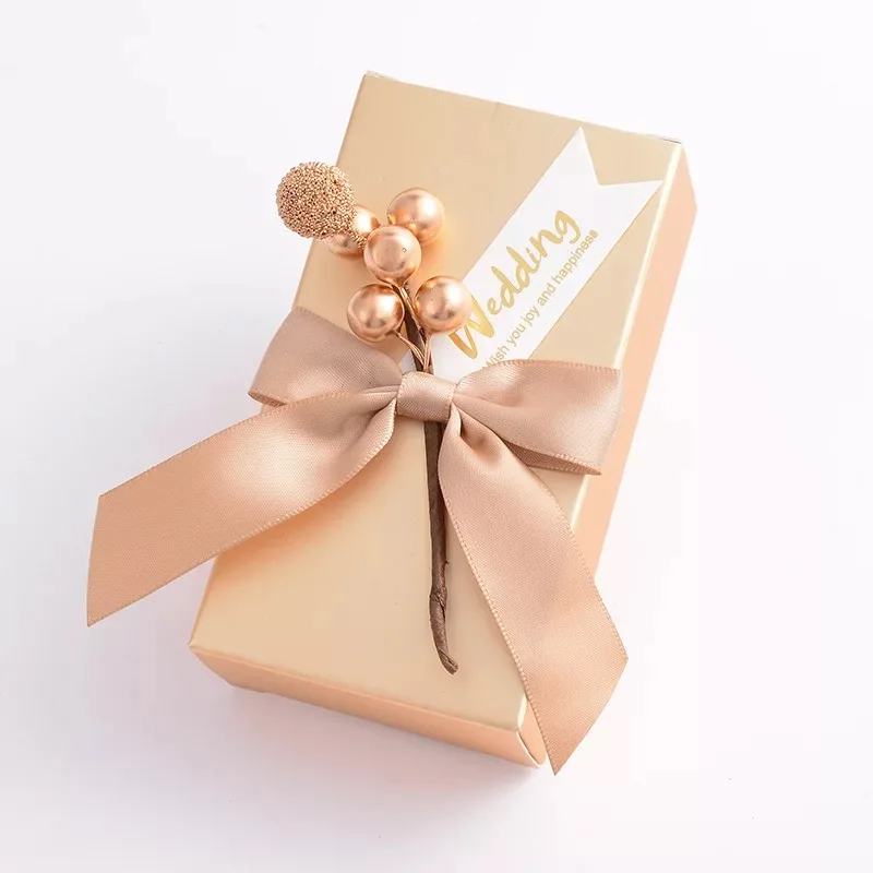 50 шт. персонализированный бумажный золотистый держатель для шоколада Свадебный