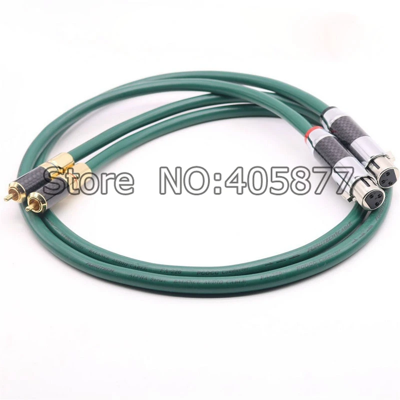 Аудиокабель OCC 2 RCA папа к XLR мама HIFI Разъем 3 Pin аудиофил|2 rca male|audio cable rcaaudio |
