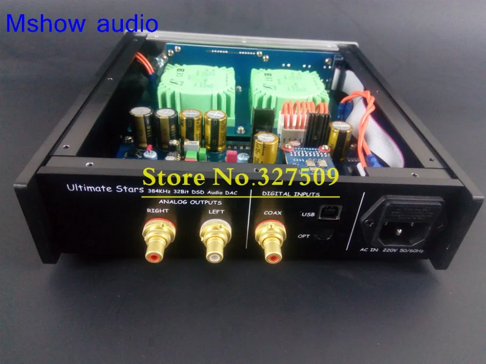 Mshow AK4495SEQ AK4495 ЦАП Декодер AK4118 PCM 384 кГц + XMOS XU208 USB поддержка DSD DSD128 с Apple Remote HiFi аудио|dac