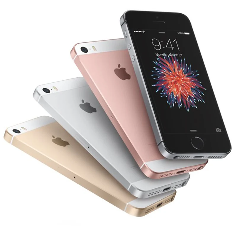 Разблокированный Apple iPhone SE 4 аппарат не привязан к оператору сотовой связи iOS мобильного телефона 4," 12.0MP чип двухъядерный за счет сканера отпечатков пальцев 16/32/64/128 ГБ Встроенная память смартфона