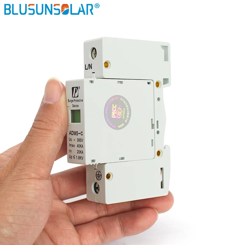 BULSUNSOLAR2 шт./партия стандартная 1P 40 кА 110 В 220 380 переменного тока Din рейка SPD защита от