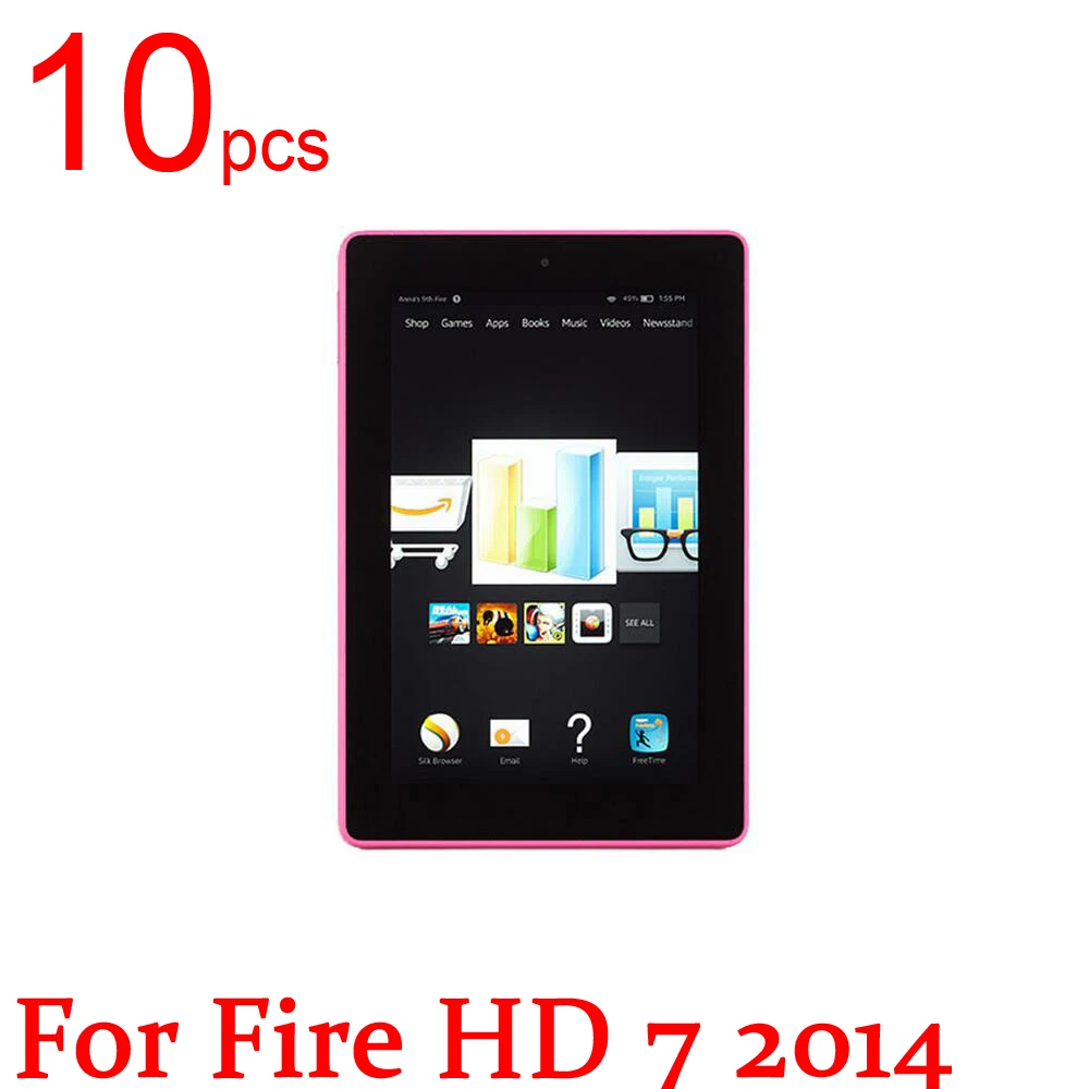 10 шт. Ультрапрозрачная/матовая/нано защитная пленка для ЖК экрана Amazon Kindle Fire HD 7 2015