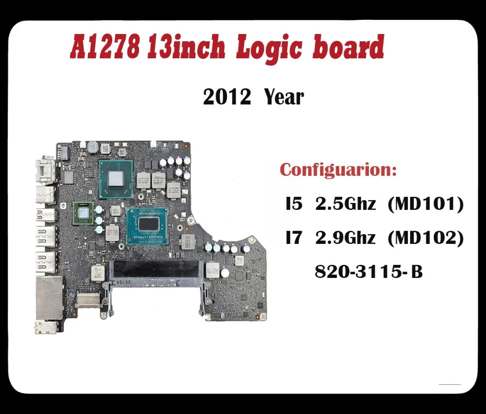 Оригинальный Новый испытания 100% рабочая A1278 материнская плата для macbook pro 13