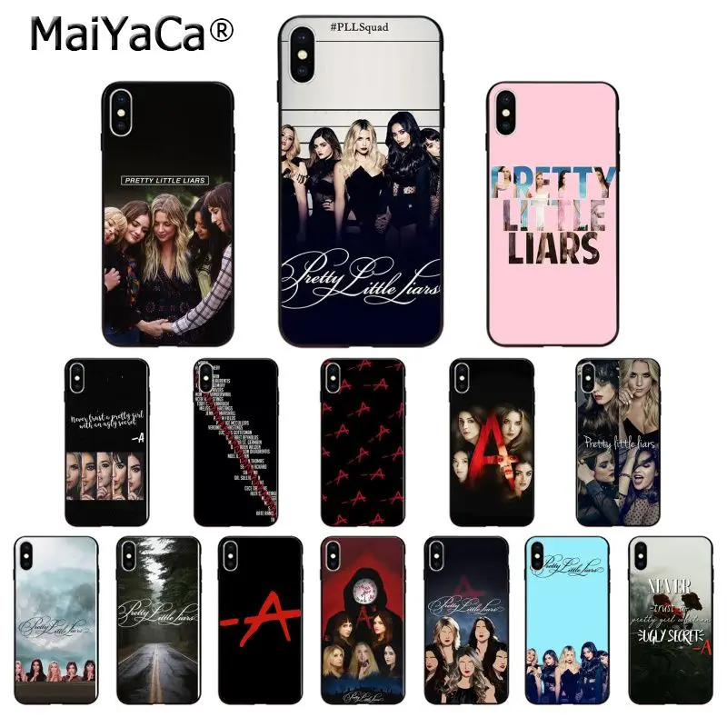 MaiYaCa надписью Pretty Little Liars и PLL ТПУ Мягкий силиконовый чехол для задней панели