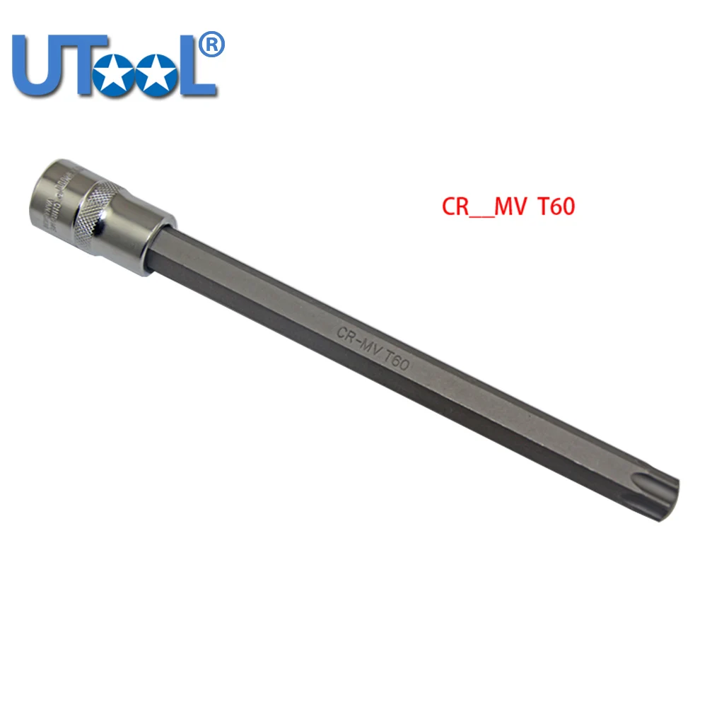 Новый T60 разъем 1/2 &quotПривод Torx звезда бит Экстра длинный 200 мм Головка двигателя