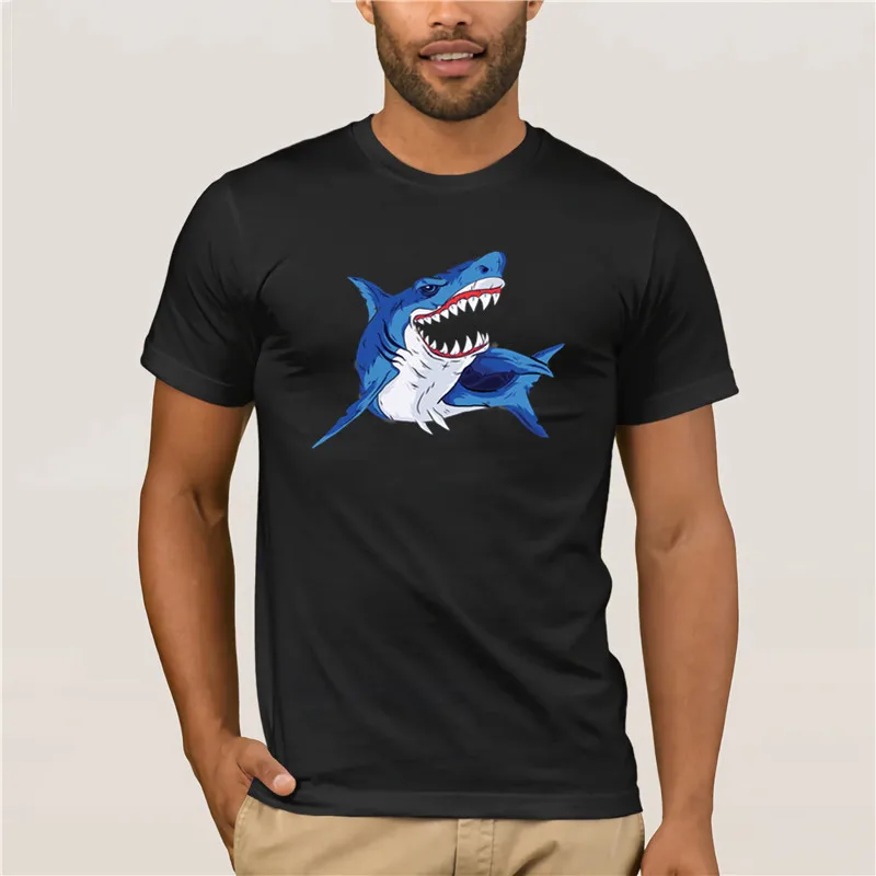 

2019 Brand Sales Quality SHARK QUOTE T-SHIRT Hot men's fun casual print T-shirt
