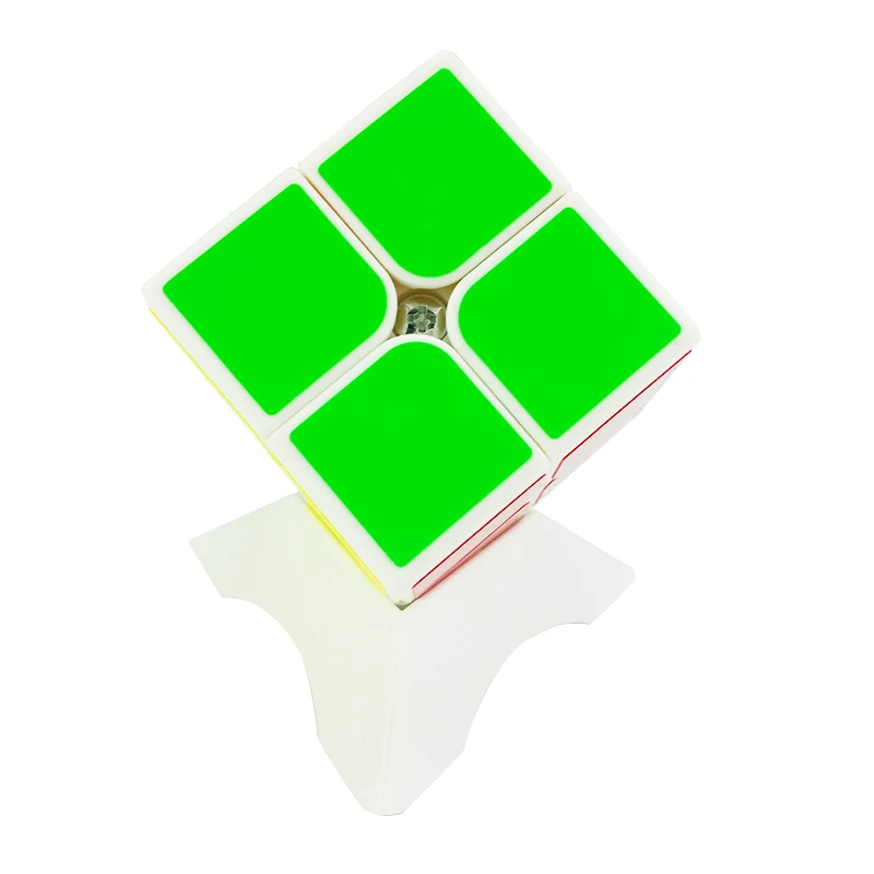 2x2x2 50 мм Magic Cube Puzzle скорость твист плавно белый стикеры Professional дети мозг игры