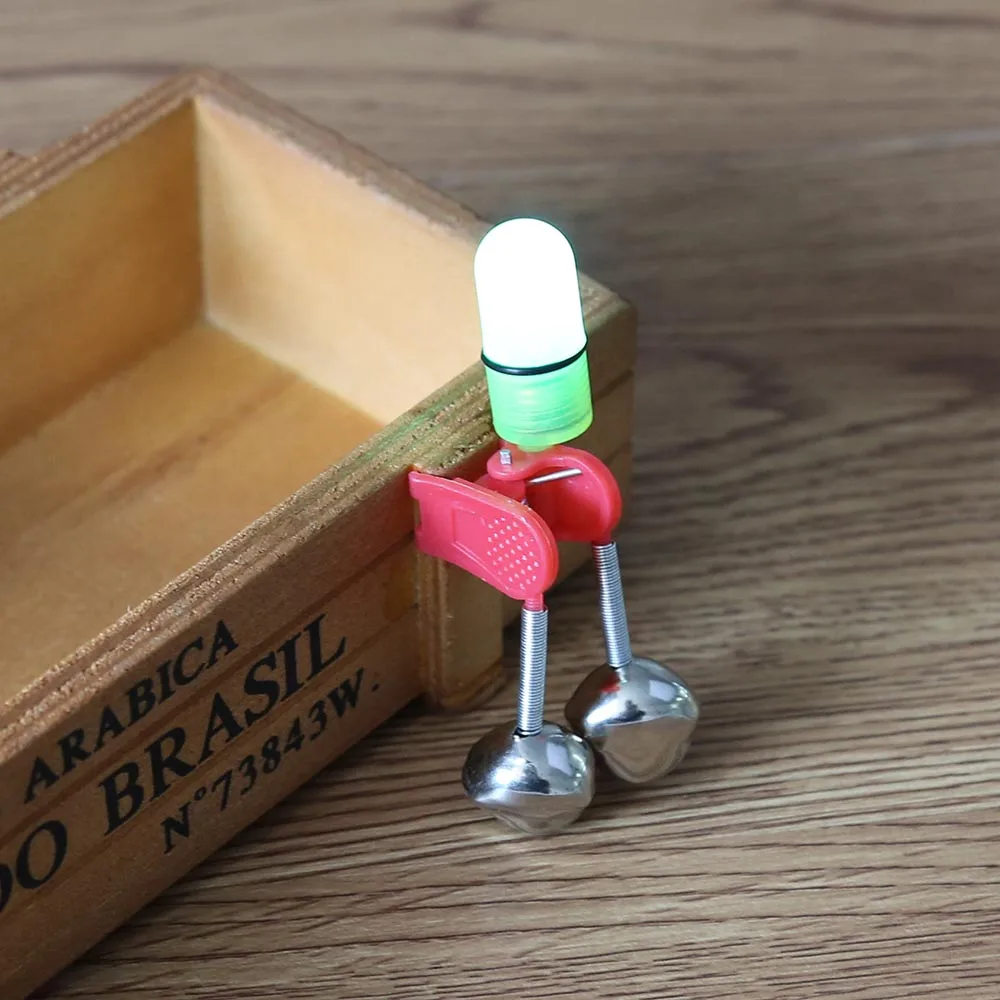 1 шт. светодиодная рыболовная удочка с синим светом двойные рыболовные звонки