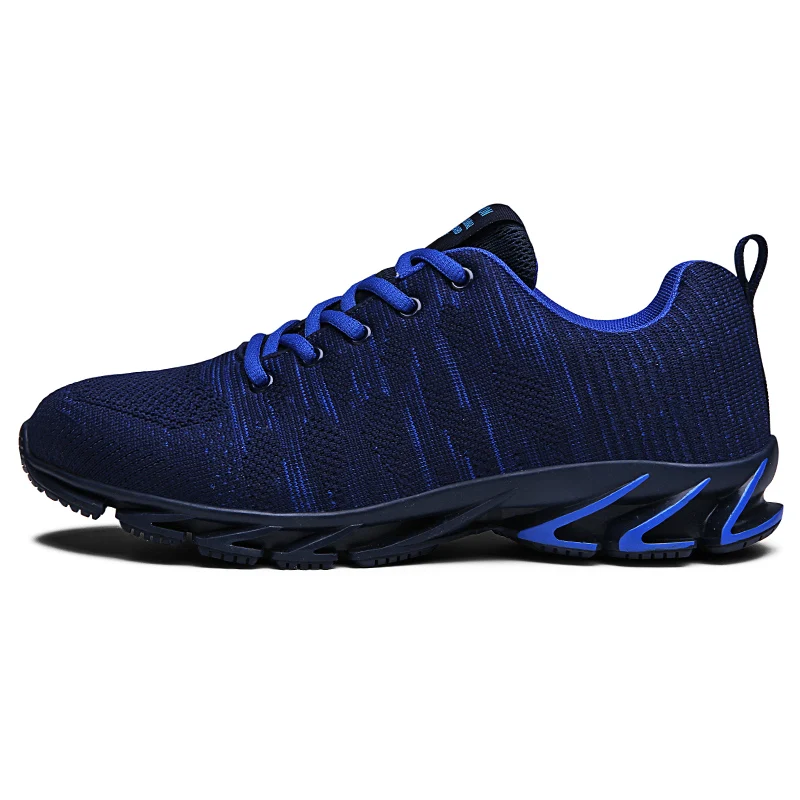 Blue Мужская повседневная обувь; дышащие кроссовки; Мужская обувь; Tenis Masculino; обувь; zapatos hombre Sapatos; Уличная обувь; размеры 39-45 - Цвет: Blue