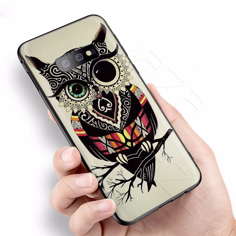 Lavaza животного Сова чехол для Samsung Галактики S6 S7 край J6 S8 S9 S10 плюс A3 A5 A6 A7 A8 A9 Note 8 9 |