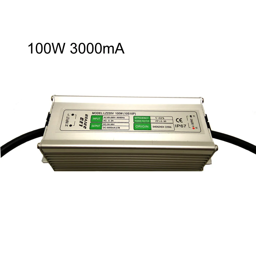 AC85 265V 100 Вт Светодиодный драйвер питания 110 В 220 вход и выход 27 36 в 3000ма Постоянный