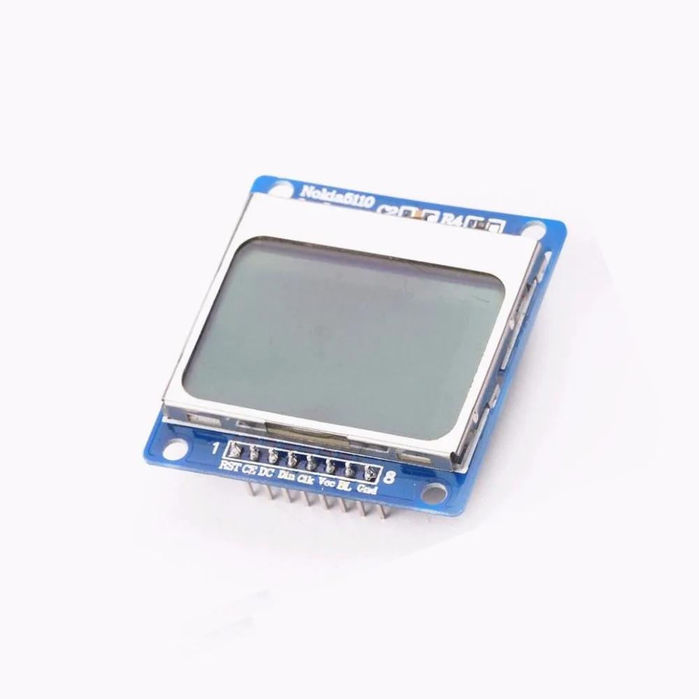 84x48 адаптер для ЖК модуля Nokia с синей подсветкой PCB 5110 LCD Arduino|lcd for arduino|lcd modulelcd |