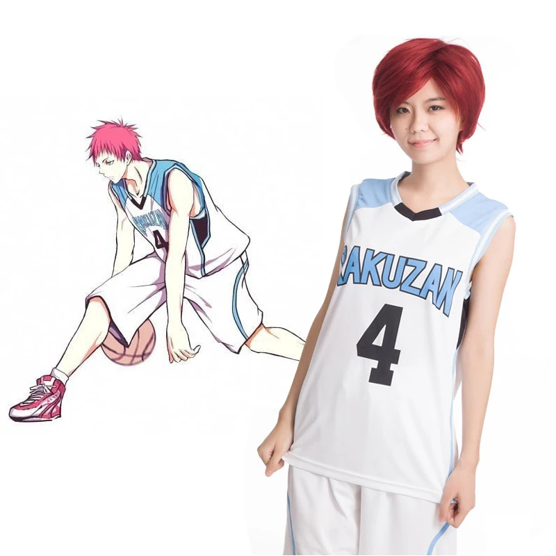Костюм для косплея Kuroko no Basuke ракузан высокий Акаси сейюр № 4 спортивная одежда