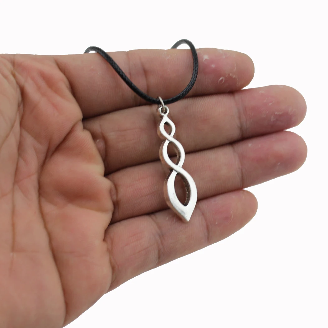 [NO Minimum]2017 New Women Men Jewelry Vintage Silver Tone Water Drop 0.4&quotX1.5&quot Pendant Short Necklace 4461 Free Shipping |