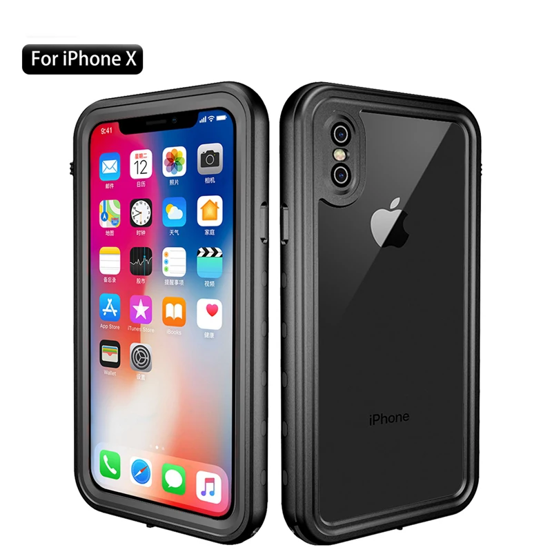 Водонепроницаемый чехол IP-68 для iPhone X 8 7 6 5S Plus телефона противоударный Защита