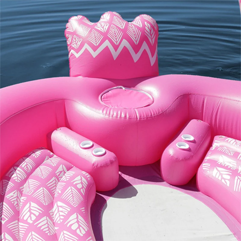 

Fits Seven People 530cm Ginormous Flamingo Giant Unicorn Inflatable Boat Pool Party Float Air Mattress Swimming Ring Toys boia