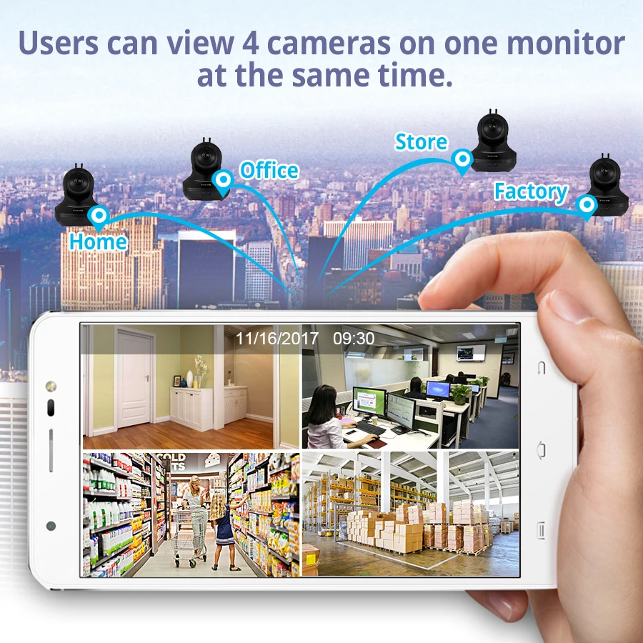KERUI K7 7 дюймов TFT Цвет Дисплей WI FI GSM охранная сигнализация Системы с 4Р 1080 Камера