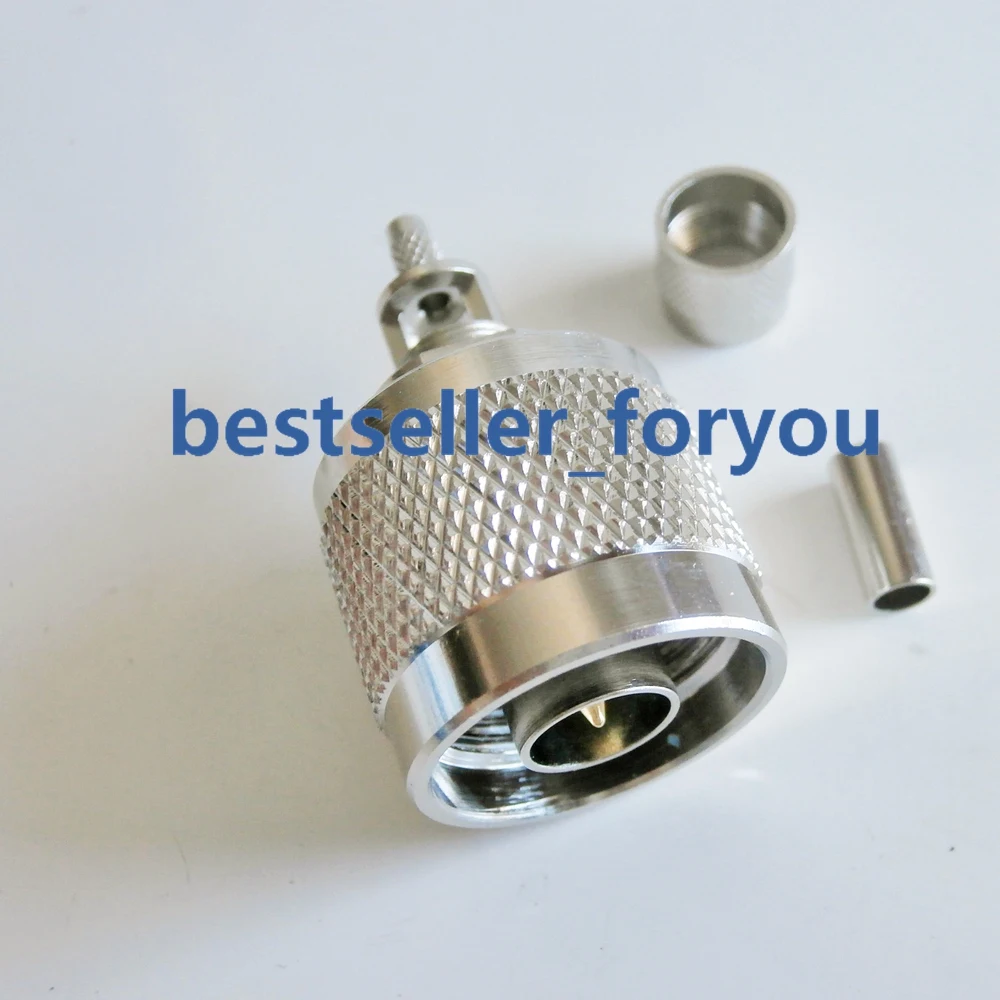 N Мужской обжимной RF Coxial разъем прямой для RG316 RG174 LMR100 коаксиальный кабель Быстрая