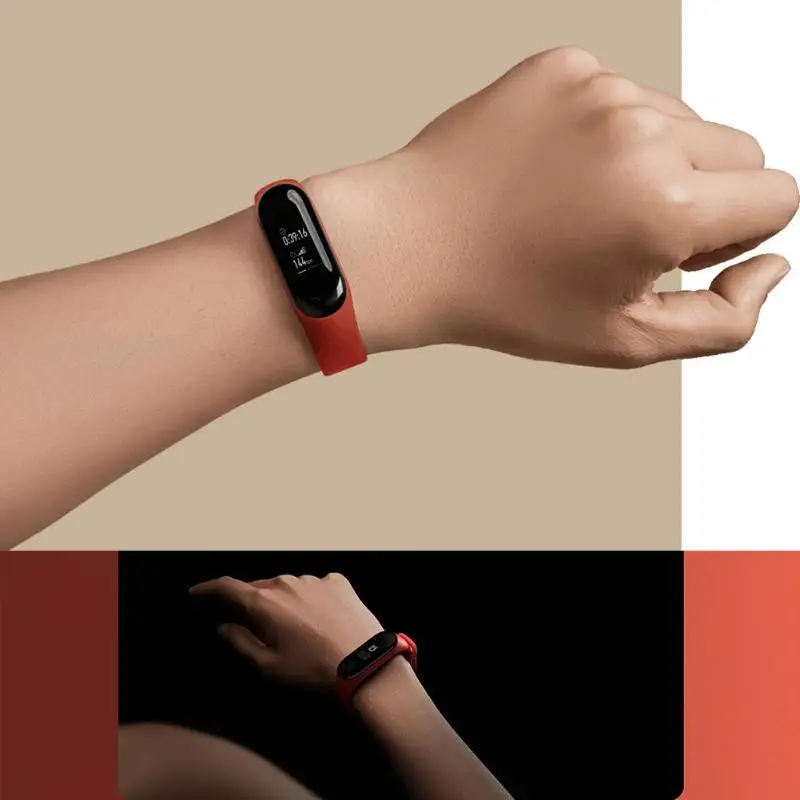 Спортивный ремешок Xiaomi Mi Band 3 4 силиконовый для часов xiaomi mi сменный смарт браслет