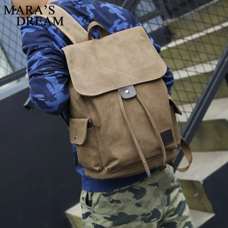 

Mara's Dream Unisex bag fashion trend high quality canvas Men travel casual simple solid color Men and Women travel bag