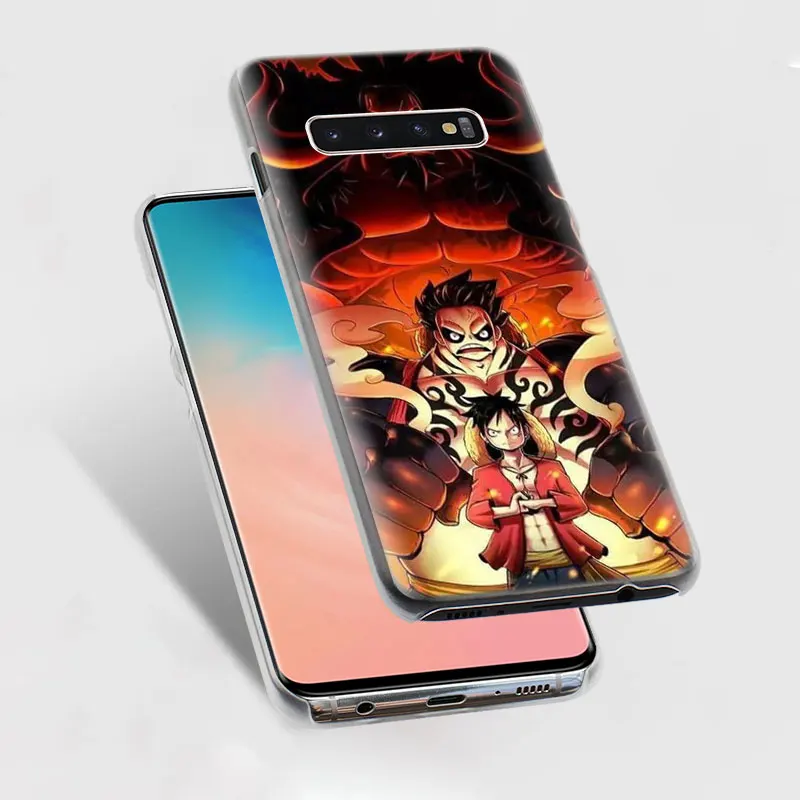 Одна деталь Чехлы для телефона с Луффи для samsung Galaxy S10e S10 S8 S9 плюс M10 M20 M30 A50 S6 S7 Край жесткий чехол повышенной прочности