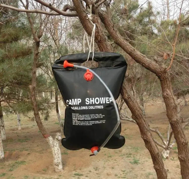 Портативная сумка Smartlife 20 л для душа с подогревом на солнечной батарее купания