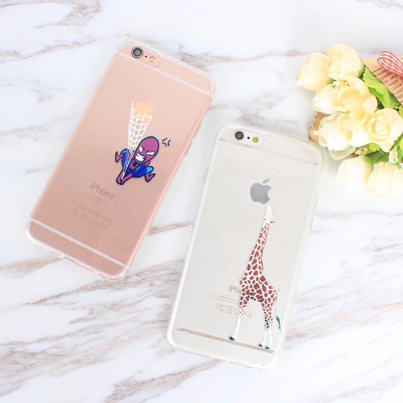 Розовый Милый Слон Мягкий ТПУ чехол для телефона Apple iPhone X XS Eat 8 7 6S Plus 5S SE 5 Чехлы Coque