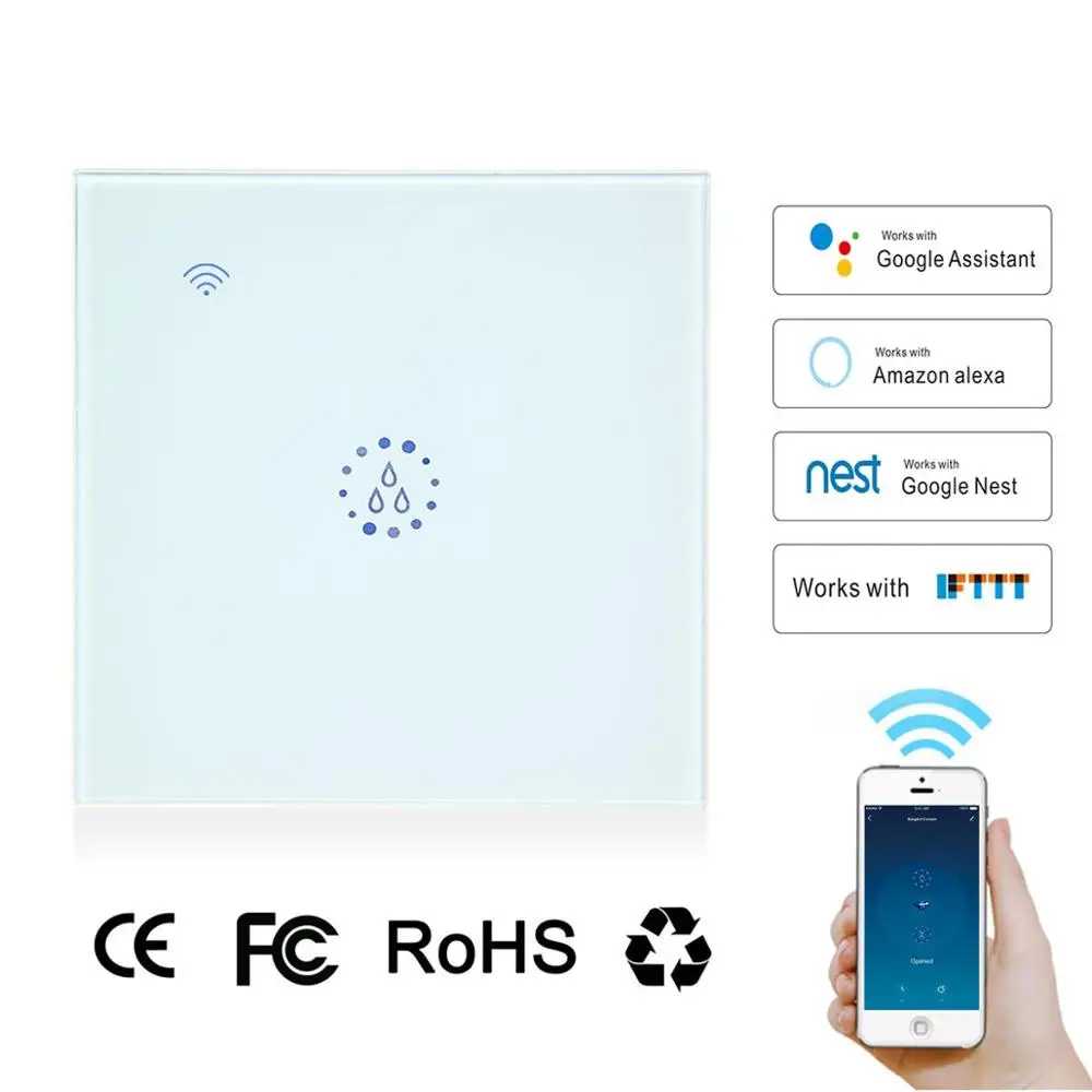 Teekar Великобритания/ЕС Стандарт Wifi бойлер умный переключатель водонагреватель переключатели голосовой пульт дистанционного управления Сенсорная панель таймер Fr Alexa Google Home